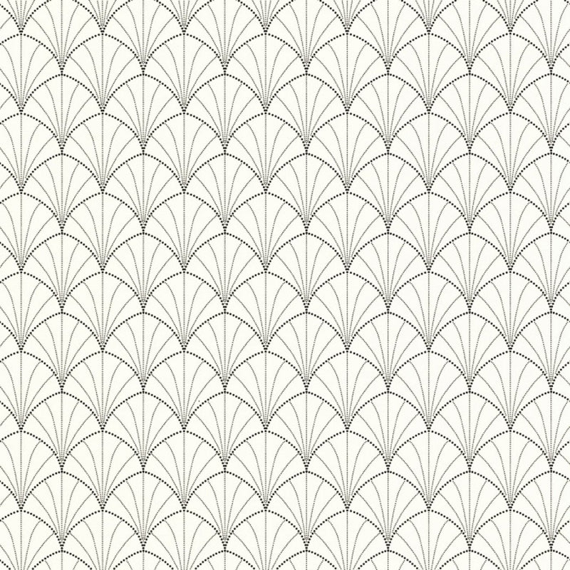 103820932 Edgar Golden Age Blanc Noir Wallpaper By Caselio