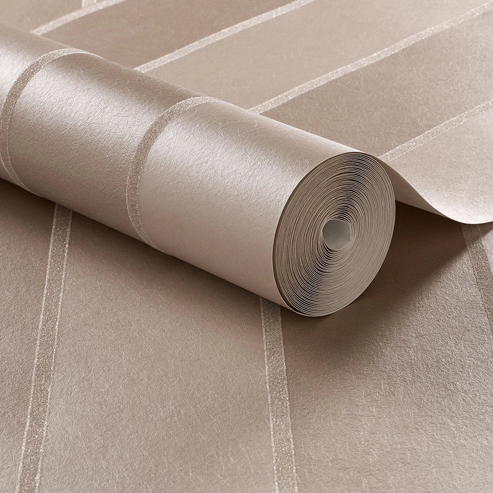 103821 Baroque Bead Stripe Established Wallpaper by Graham and Brown