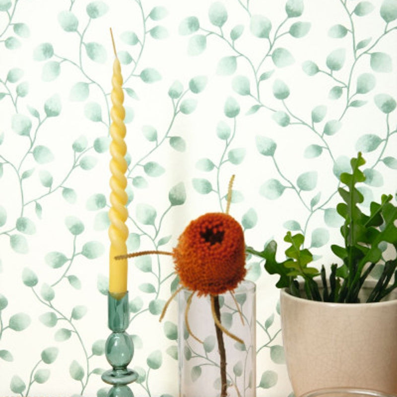 103867002 Melbourne Green & Co Vert Mousse Wallpaper By Caselio