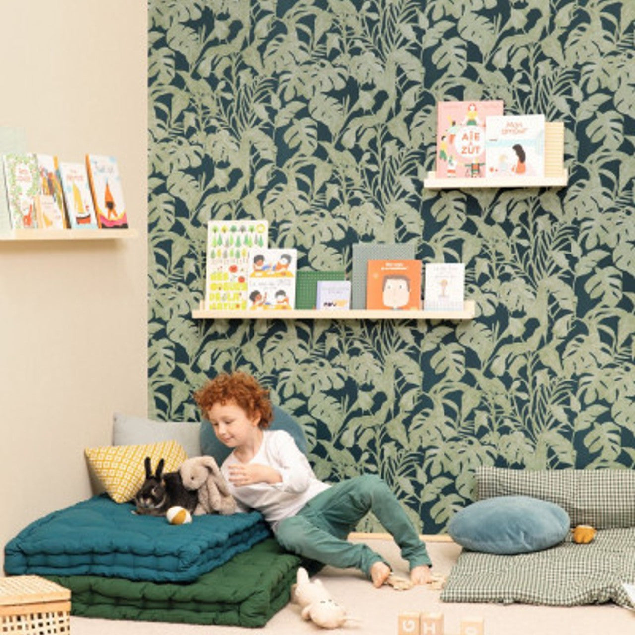 Bogota Green & Co Vert Kaki Wallpaper By Caselio