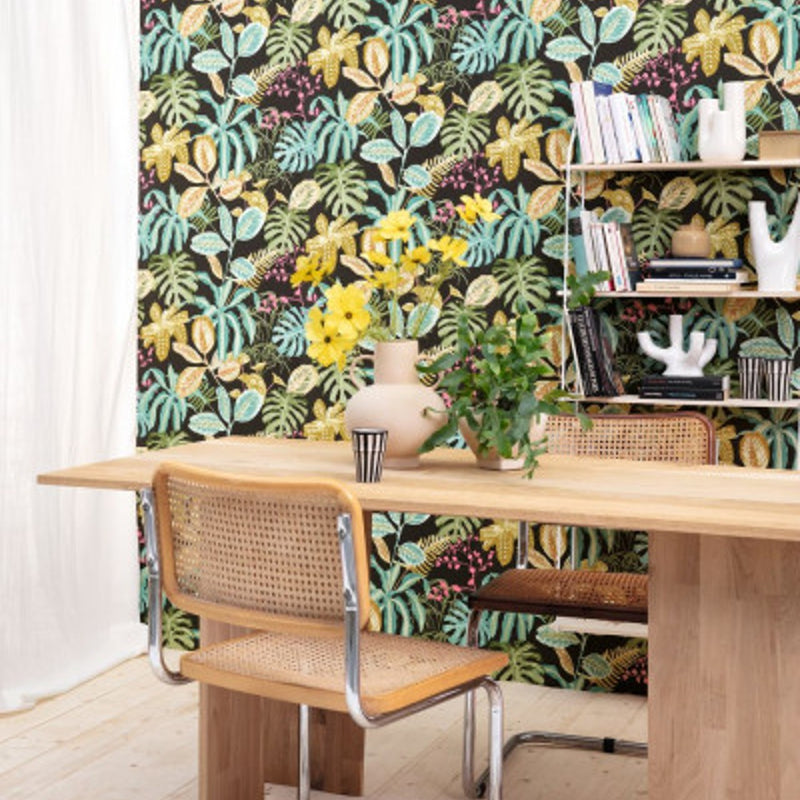Manaus Green & Co Vert Mousse Wallpaper By Caselio