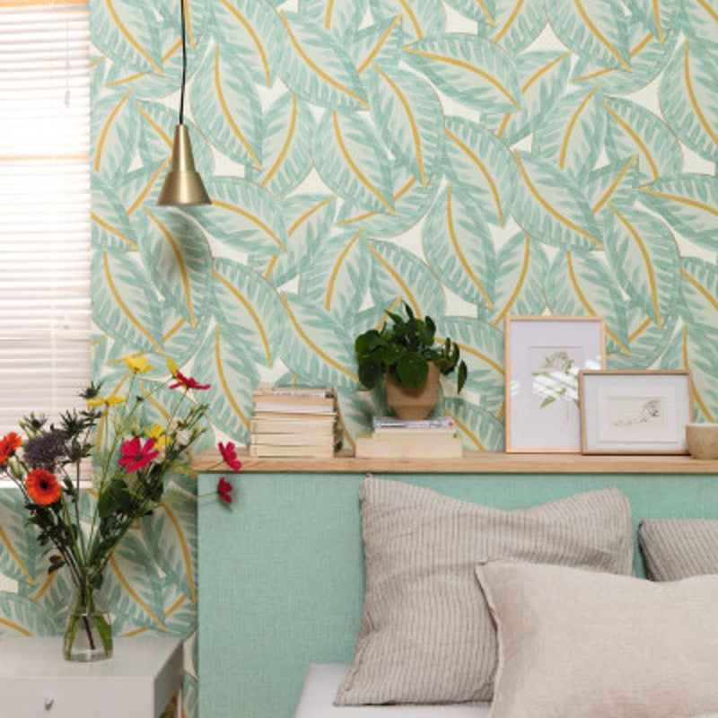 Caracas Green & Co Vert Sapin Wallpaper By Caselio