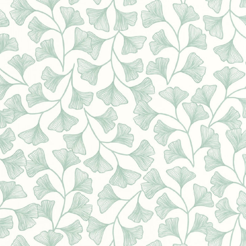 103910737 Osaka Green & Co Vert d'Eau Wallpaper By Caselio