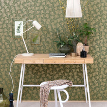 Osaka Green & Co Vert de Gris Wallpaper By Caselio