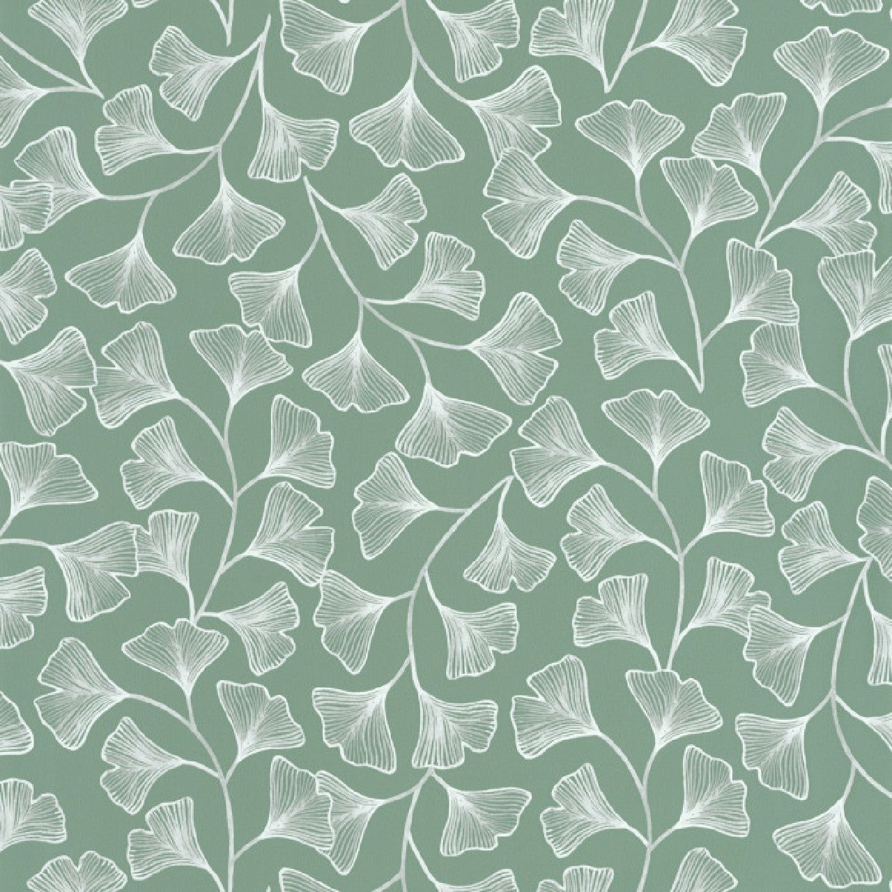 103917493 Osaka Green & Co Vert de Gris Wallpaper By Caselio
