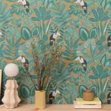 Rio Green & Co Vert Kaki Bleu Wallpaper By Caselio