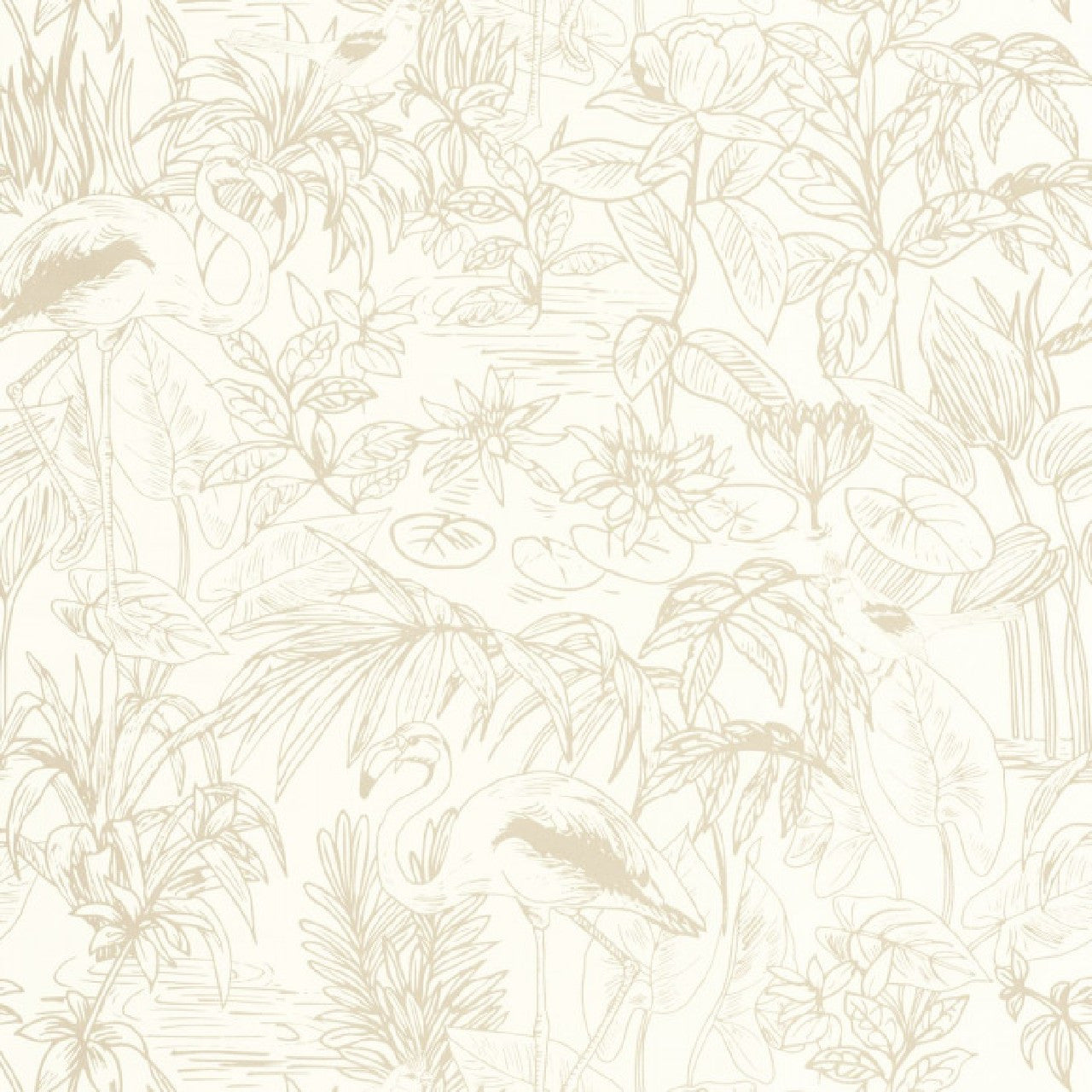 103930204 Le Cap Green & Co Beige irise Wallpaper By Caselio