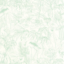 103930640 Le Cap Green & Co Vert d'Eau Wallpaper By Caselio
