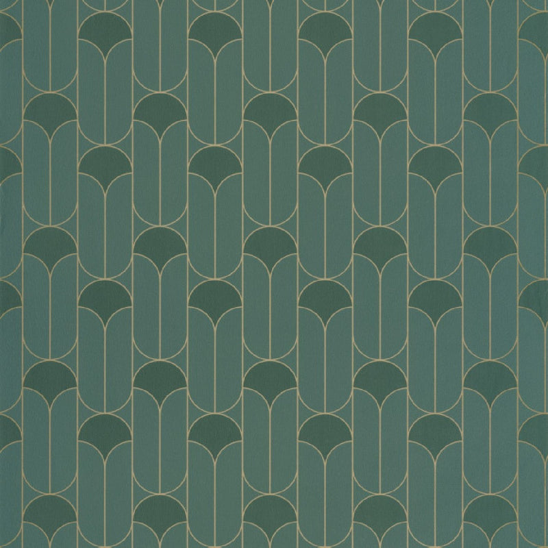 103967371 Paris Green & Co Vert Anglais Wallpaper By Caselio