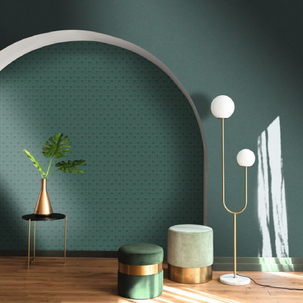 103967371 Paris Green & Co Vert Anglais Wallpaper By Caselio