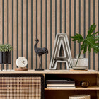 10400-32 Acoustic Wood Panelling Beige Wallpaper By Erismann