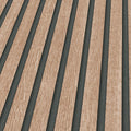 Acoustic Wood Panelling Beige Wallpaper By Erismann