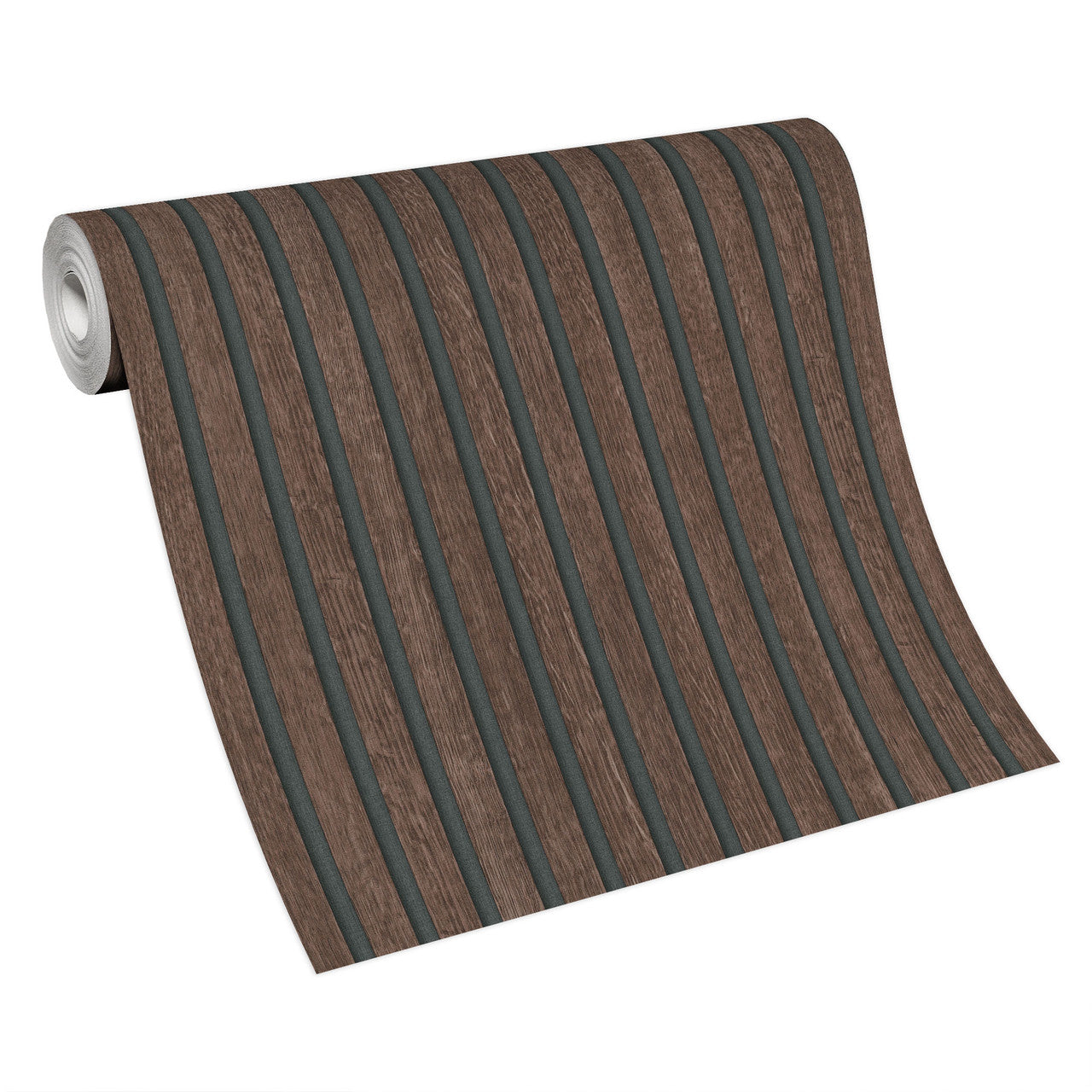 10400-33 Acoustic Wood Panelling Brown Wallpaper By Erismann