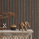 10400-33 Acoustic Wood Panelling Brown Wallpaper By Erismann