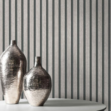 10400-38 Acoustic Wood Panelling Taupe Wallpaper By Erismann