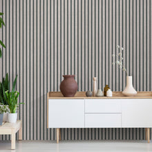 10400-38 Acoustic Wood Panelling Taupe Wallpaper By Erismann
