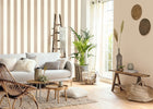 MIP104042167 Linen Lines Taupe Wallpaper by Caselio
