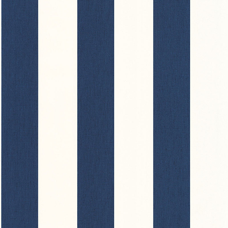 BLS104046269 Linen Lines Bleu Marine Wallpaper by Caselio