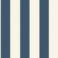 Linen Lines Bleu Denim Line Up Wallpaper by Caselio