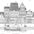 Copenhague Moonlight 2 Mural By Caselio