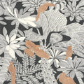 Riviera Noir Cuivre Moonlight 2 Wallpaper by Caselio
