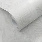 10439-31 Sonata Wood Grain Light Grey Metallic Wallpaper By Erismann