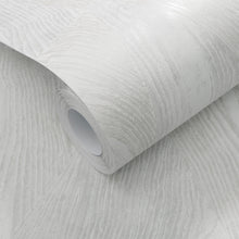 10439-31 Sonata Wood Grain Light Grey Metallic Wallpaper By Erismann