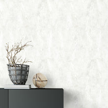 10439-31 Sonata Wood Grain Light Grey Metallic Wallpaper By Erismann