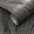 10439-47 Sonata Wood Grain Black Metallic Wallpaper By Erismann