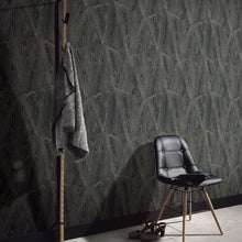 10439-47 Sonata Wood Grain Black Metallic Wallpaper By Erismann
