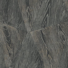 10439-47 Sonata Wood Grain Black Metallic Wallpaper By Erismann