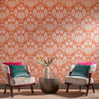 104552 Imperial Orange Wallpaper by Graham and Brown