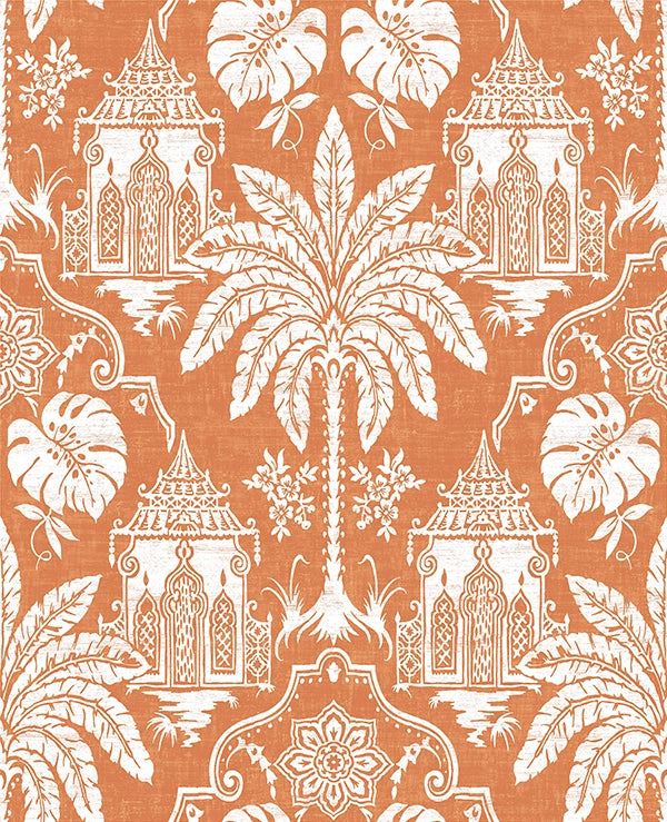 104552 Imperial Orange Wallpaper by Graham and Brown