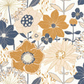 Immensite Bleu Or XXL Wallpaper by Caselio