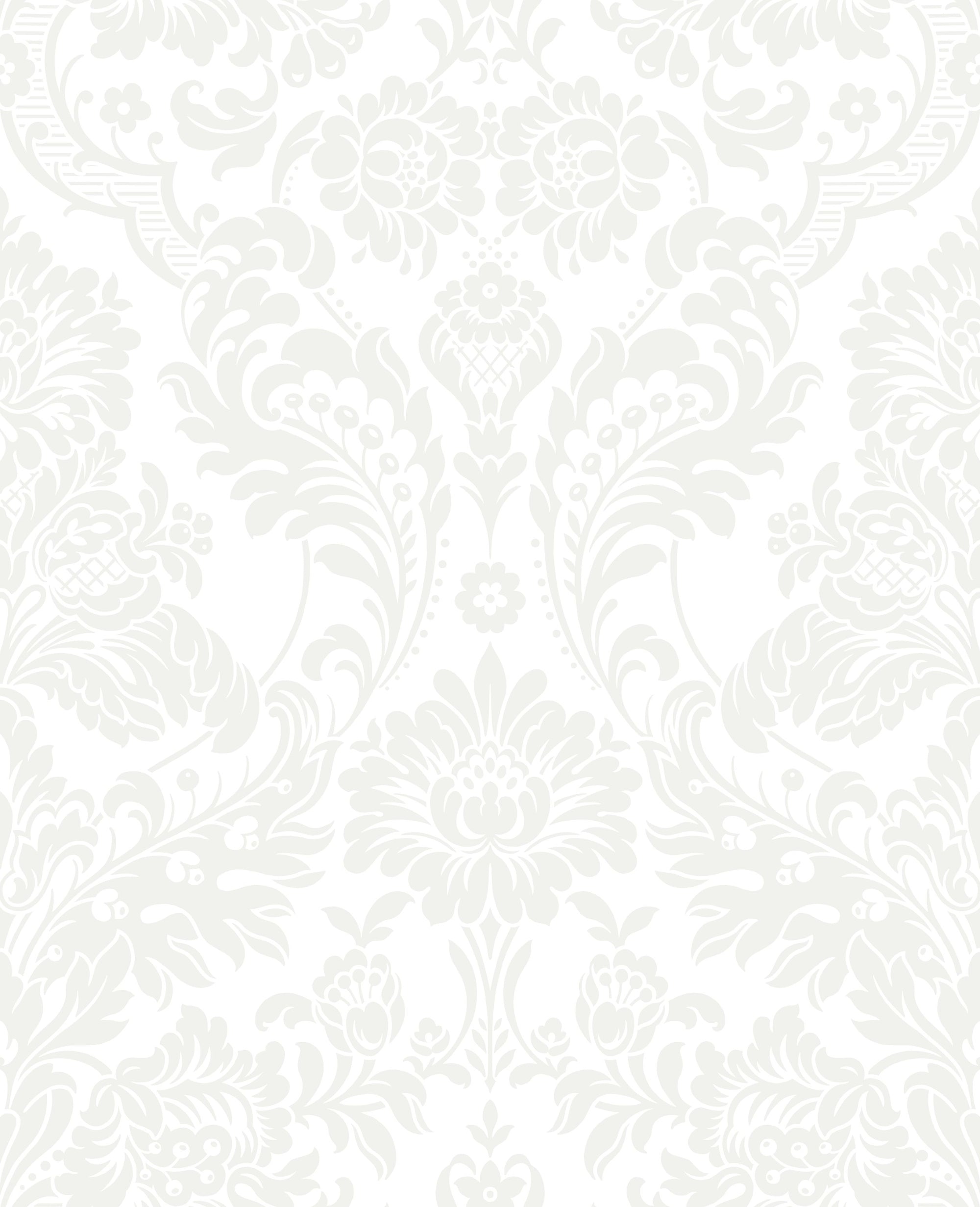 104565 Gothic Damask Flock Established Wallpaper by Graham and Brown