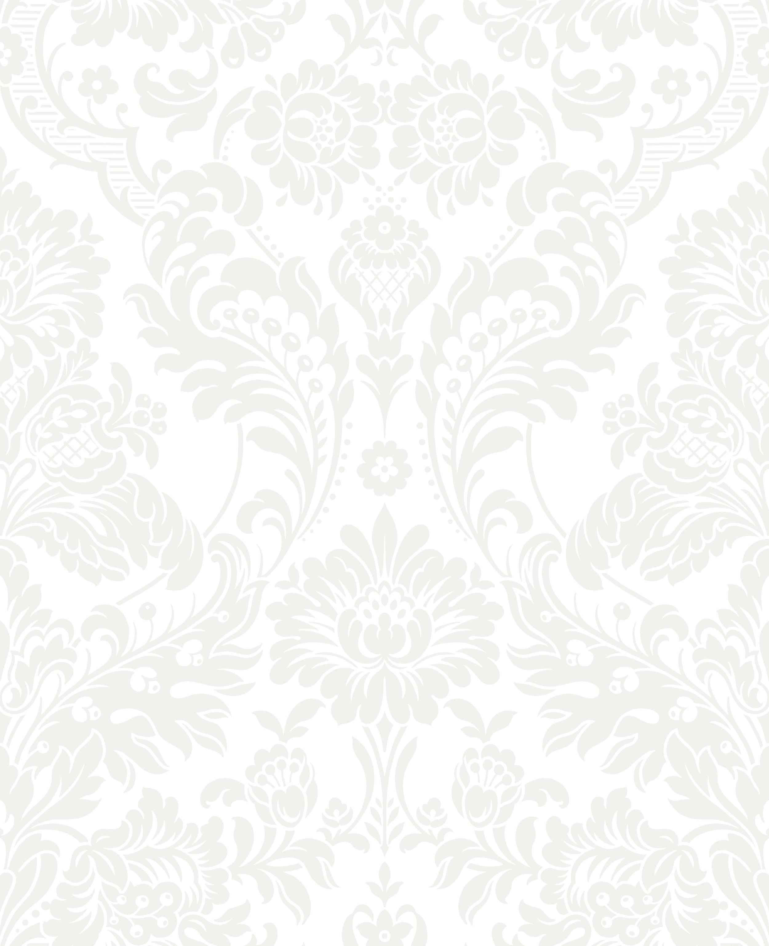 104565 Gothic Damask Flock Established Wallpaper by Graham and Brown