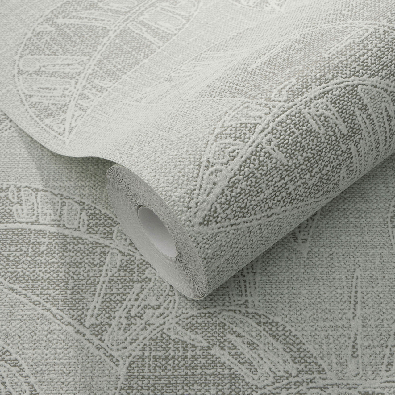 10459-24 Largo Leaf Olive Metallic Wallpaper By Erismann