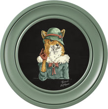 Happy Hour Vixen on Charcoal Black  Framed Art Prints by Brand McKenzie