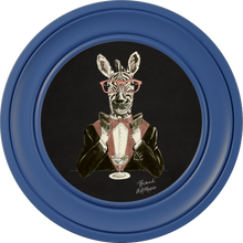 Happy Hour Marty on Charcoal Black Framed Art Prints by Brand McKenzie