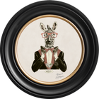 Happy Hour Marty on Chalk White Framed Art Prints by Brand McKenzie