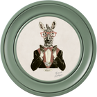 Happy Hour Marty on Chalk White Framed Art Prints by Brand McKenzie