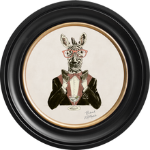 Happy Hour Marty on Chalk White Framed Art Prints by Brand McKenzie