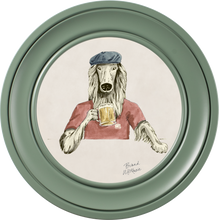 Happy Hour Bruce on Chalk White Framed Art Prints by Brand McKenzie