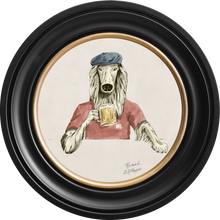 Happy Hour Bruce on Chalk White Framed Art Prints by Brand McKenzie