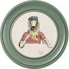 Happy Hour Bruce on Chalk White Framed Art Prints by Brand McKenzie