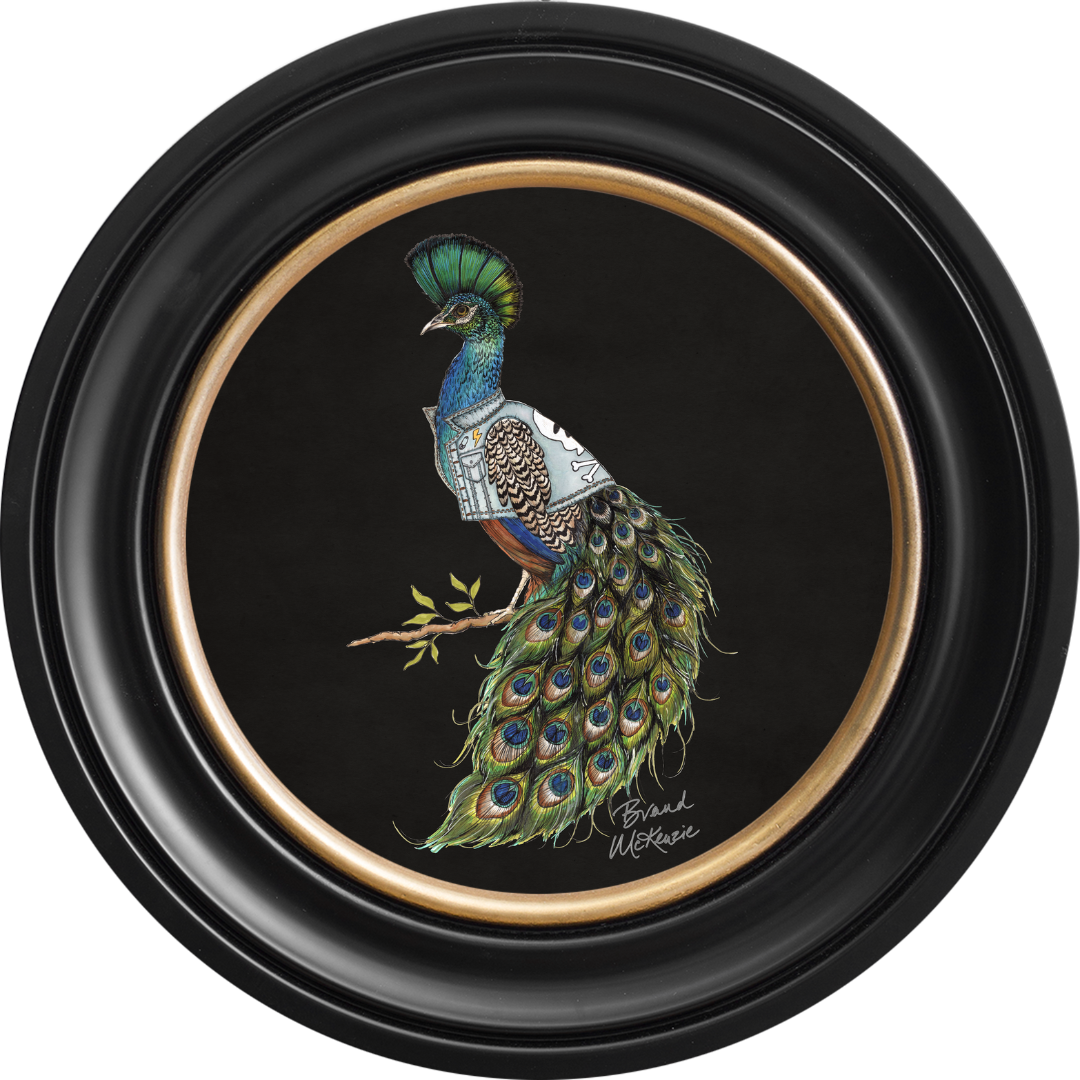 Punk Rocks Prince on Charcoal Black Framed Art Prints by Brand McKenzie