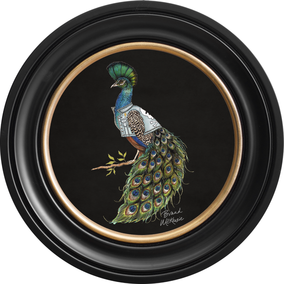 Punk Rocks Prince on Charcoal Black Framed Art Prints by Brand McKenzie