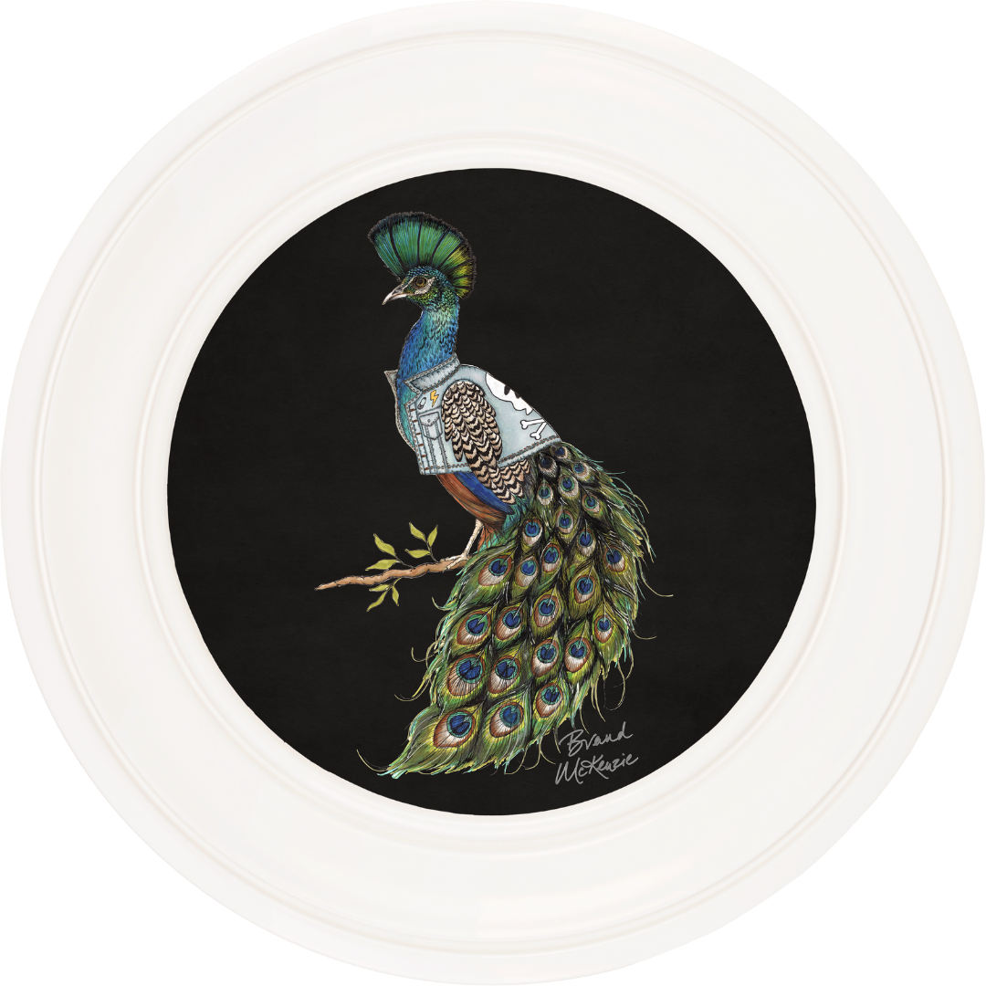 Punk Rocks Prince on Charcoal Black Framed Art Prints by Brand McKenzie