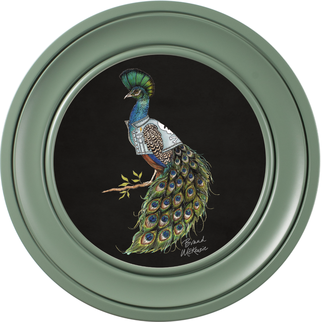 Punk Rocks Prince on Charcoal Black Framed Art Prints by Brand McKenzie