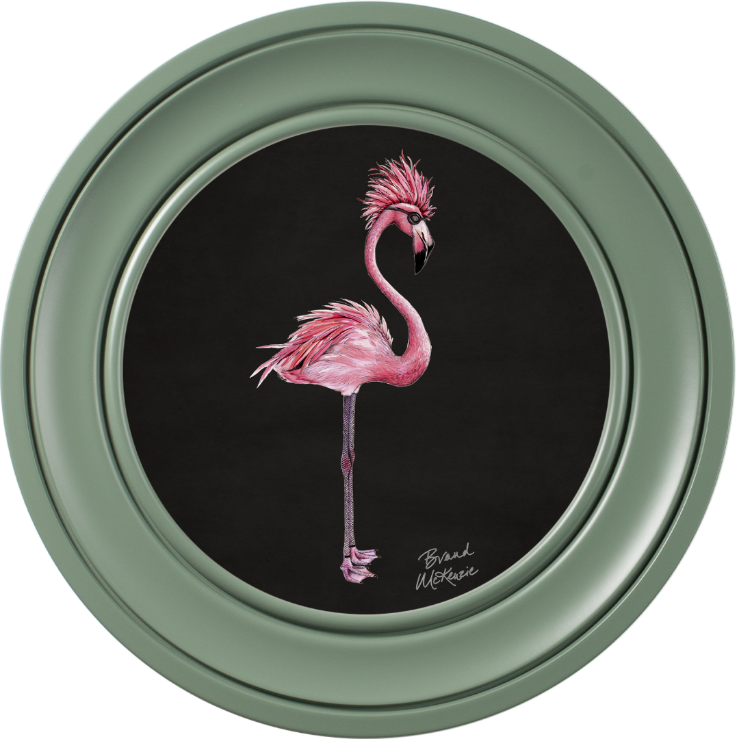 Punk Rocks Fiona on Charcoal Black Framed Art Prints by Brand McKenzie